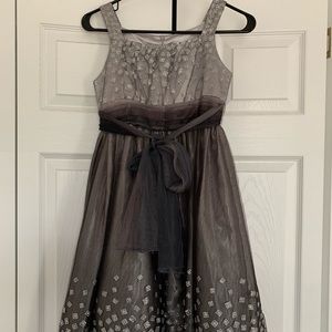 Platinum Colored Young Ladies Dress